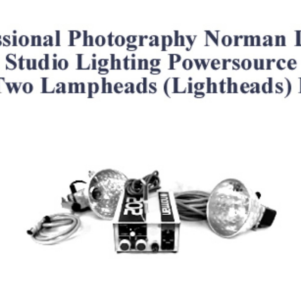 Two Norman LH 202 Photography Studio Lighting Kits W/Lights & Power Packs